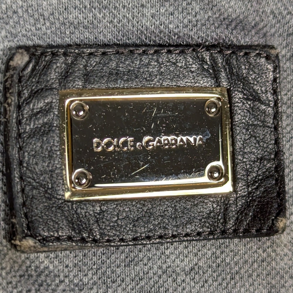 Dolce‎ & Gabbana Mens Grey Cotton Pique Polo Shirt Logo Plaque Made in Italy - Picture 5 of 8